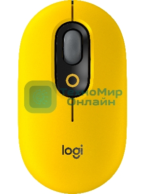 Мышь беспроводная Logitech POP Mouse желтый, 4000 dpi, Bluetooth, кнопки - 4