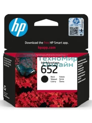 Картридж струйный HP №652 (F6V25AE) черный, 360 стр., для DJ IA 1115/2135/3635/4535/3835/4675