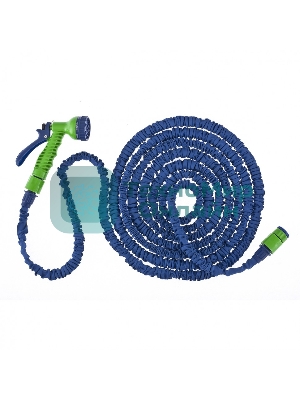 Набор Сибртех поливочный, растягивающийся шланг 15м, 7-реж пистолет, соед., адаптер