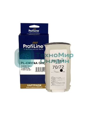 Картридж струйный ProfiLine PL-C9374A (№72) для HP DesignJet T1120ps/T1200/T2300/T1100 MFP Gray