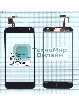 Сенсорное стекло (тачскрин) для Alcatel Idol 2 mini S 6036Y черное
