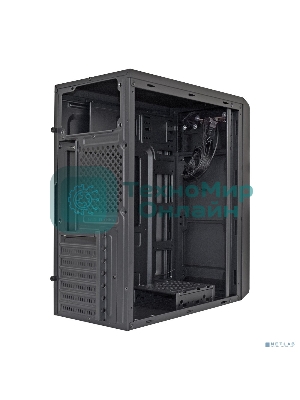 Компьютерный корпус Miditower ExeGate XP-332 Black, ATX, (без БП), 2*USB, Audio