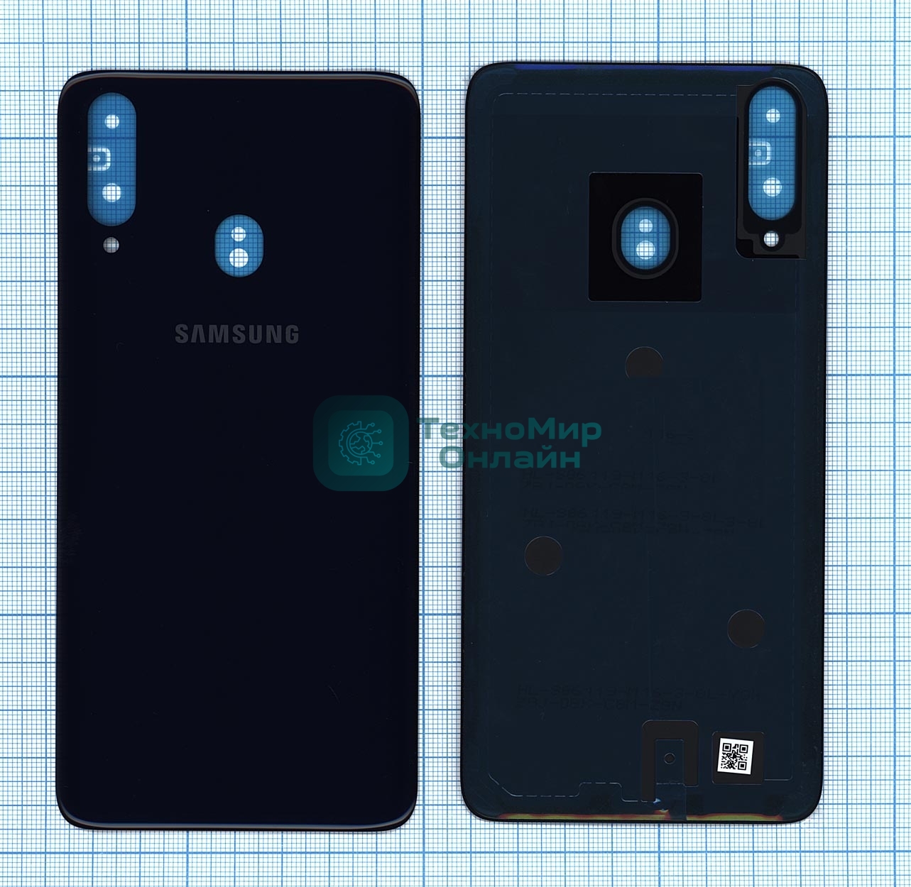 Задняя крышка для Samsung A207F Galaxy A20S (2019) синий