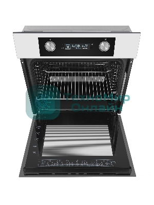 Шкаф духовой электрический Maunfeld AEOH60102W, 60л, дверца с 3 стеклами, белый