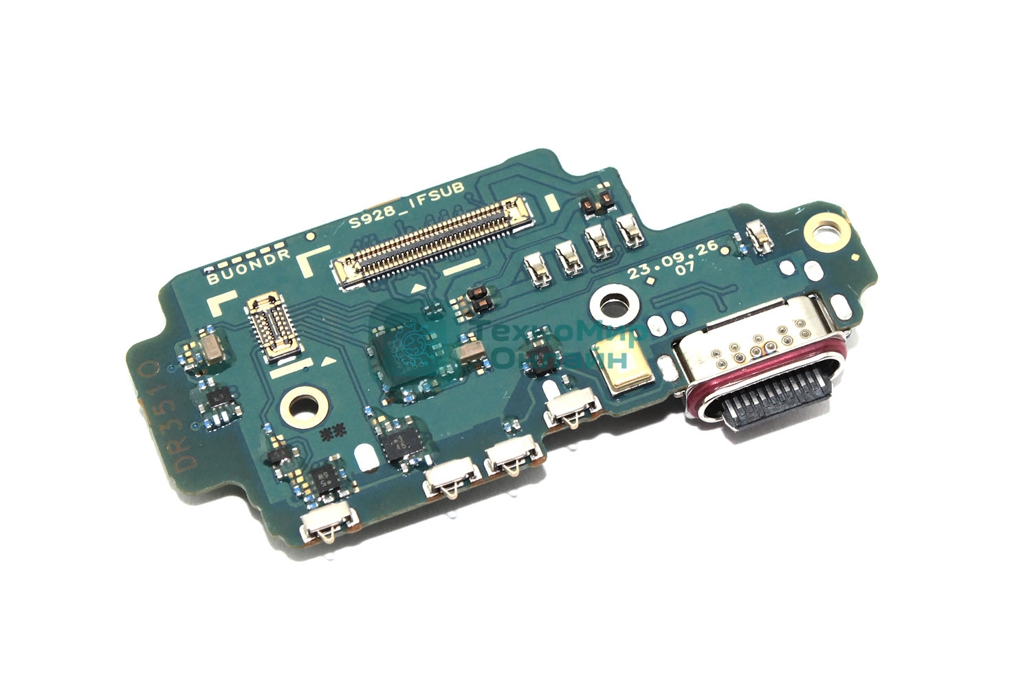 Нижняя плата (шлейф) с разъемом зарядки для Samsung Galaxy S24 Ultra