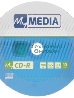 Диск CD-R MyMedia 700Mb 52x pack wrap (10шт) (69204)