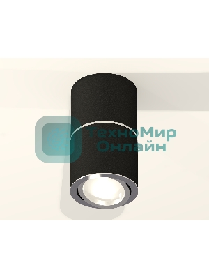 Светильник Ambrella Light XS7402140 SBK/PSL черный песок/серебро полированное MR16 GU5.3 (C7402, A2070, C7402, N7003)