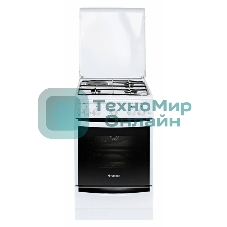 Плита комбинированная Gefest 5110-01 белый, конфорок 3 газовых и 1 электрическая, духовка газовая 52 л, 50 см x 85 см x 58.5 см