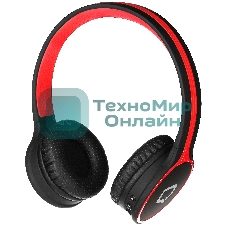 Наушники QUMO Accord 3 (BT-0020) черный/красныйнакладные Bluetooth 4.2300мА-чдо 6х часов в режиме разговора