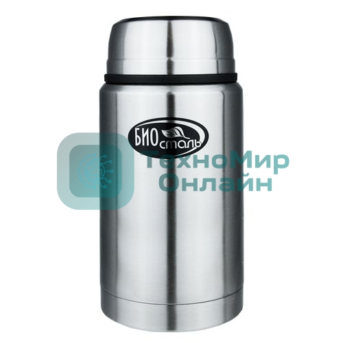 Термос Biostal с широкой горловиной, суповой 0,75 л. С ЛОЖКОЙ
