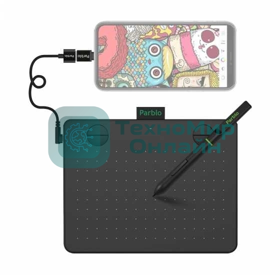 Графический планшет Parblo A640 V2, 8192 уровней, USB Type-C