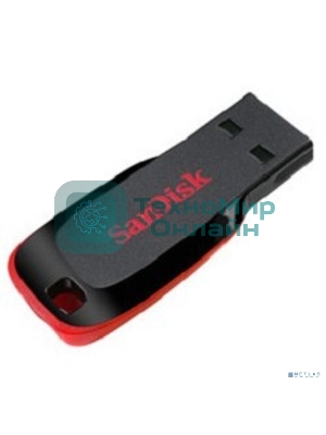 Флешка USB Sandisk CZ50 Cruzer Blade (SDCZ50-032G-B35), 32Gb, USB 2.0, R/W 15/4, черный/красный