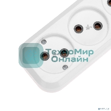 Удлинитель PROconnect 3 гнезда, 1,5 м, 2х0,75 мм², б/з, белый