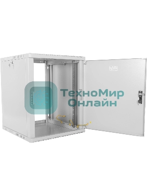 Шкаф ЦМО телекоммуникационный настенный сварной 12U (600 350) съемные стенки, дверь металл