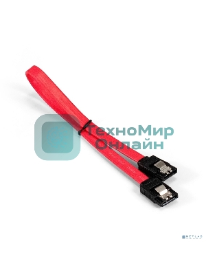 Кабель SATA ExeGate EX-CC-SATADATA-0.3L (7pin/7pin, металлические защелки, 0,3м)