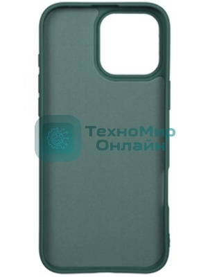 Чехол Microfiber Case для Apple iPhone 16 Pro Max зеленый опал, Borasco