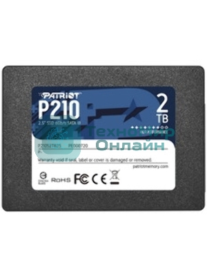 Накопитель SSD Patriot P210, 2Tb, SATA III, 2.5