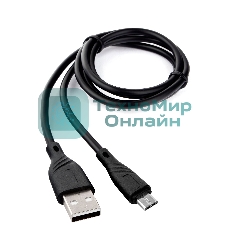 Кабель USB2.0 Cablexpert CCB-mUSB2-AMBMO1-1MB, AM/microB, издание Classic 0.1, 1м, черный, блистер
