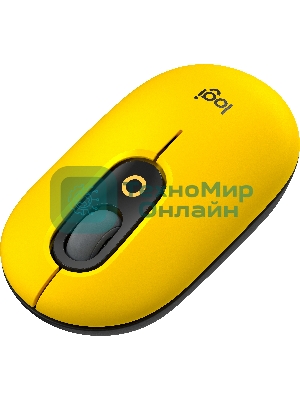 Мышь беспроводная Logitech POP Mouse желтый, 4000 dpi, Bluetooth, кнопки - 4