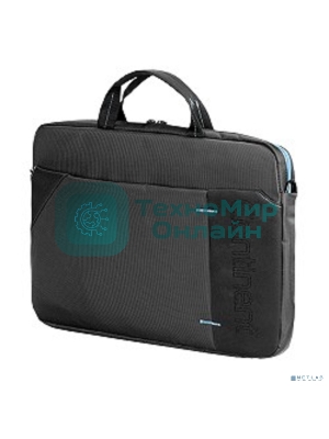 Сумка для ноутбука Сумка Continent CC-205Gb,(нейлон, серый, с голубой отстрочкой, 15,6'')
