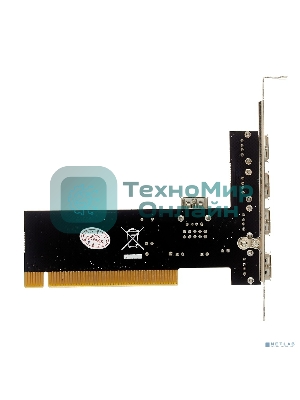Контроллер ExeGate EXE-352 PCI, 4хUSB 2.0 ext + 1хUSB 2.0 int (OEM) EX281227RUS