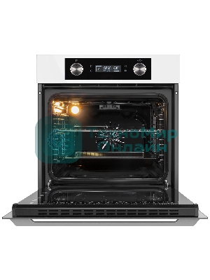 Шкаф духовой электрический Maunfeld AEOH60102W, 60л, дверца с 3 стеклами, белый