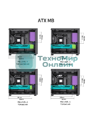 Компьютерный корпус без блока питания JONSBO D41 STD Black ATX без БП, боковая панель из закаленного стекла, mini-ITX, micro-ATX, ATX, черный