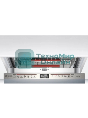 Встраиваемая посудомоечная машина Bosch SPV6ZMX17E, серебристый, 44.8 см, 10 компл., 43 дБ, класс A+++