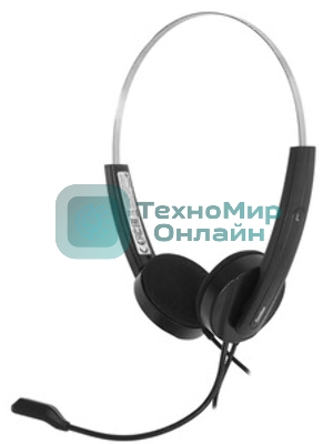Гарнитура Genius HS-220U черный, проводная