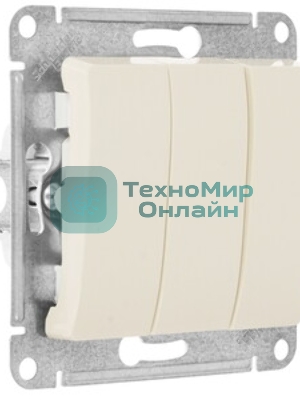 Механизм выключателя 3-кл. СП Glossa 10А IP20 10AX беж. SchE GSL000231