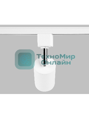 Трековый однофазный светильник со сменной лампой Ambrella light GL5121 WH белый GU10 max 12W