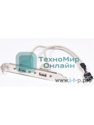 Планка в сист. блок на 2 USB2,0, Gembird 