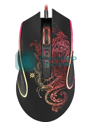 Мышь проводная Defender Venom GM-640L черный, 3200 dpi, USB, кнопки - 8