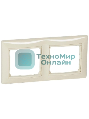 Рамка 2-м Valena горизонт. сл. кость (DIY-упак.) Legrand 695632