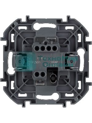 Выключатель 1-клавишный 10AX 250 В алюминий