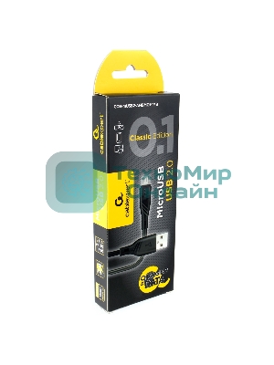 Кабель USB2.0 Cablexpert CCB-mUSB2-AMBMO1-1MB, AM/microB, издание Classic 0.1, 1м, черный, блистер