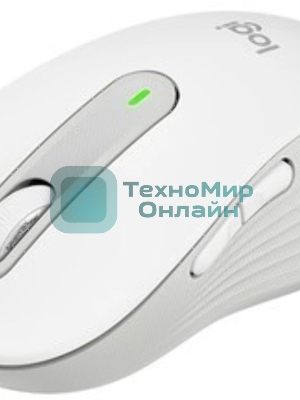Мышь беспроводная Logitech Signature M650 L белый, 4000 dpi, радиоканал, Bluetooth, USB, кнопки - 5