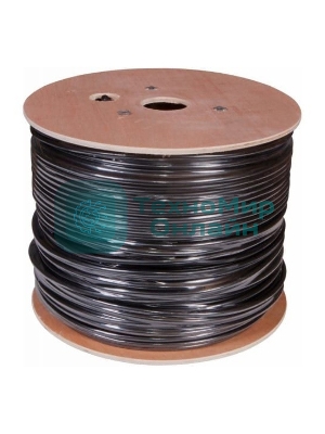 Кабель сетевой Buro FTP 4 пары cat5E solid 0.50мм Cu 305м черный стальной трос