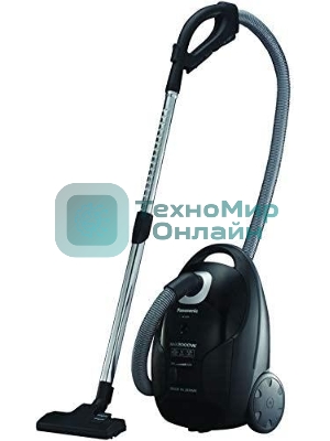 Пылесос Panasonic MC-CJ913K черный, 380/2000 Вт, уборка сухая, пылесборник мешок 6 л