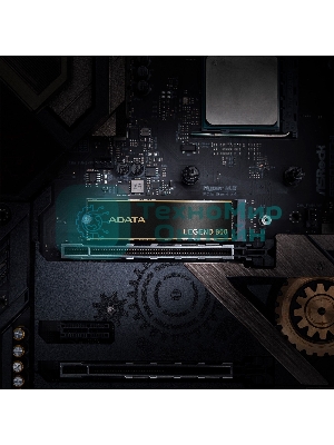 Накопитель SSD ADATA LEGEND 900, 2000Gb, PCIe 4.0 x4, 2280, NVMe, R/W 7000/5400, с радиатором