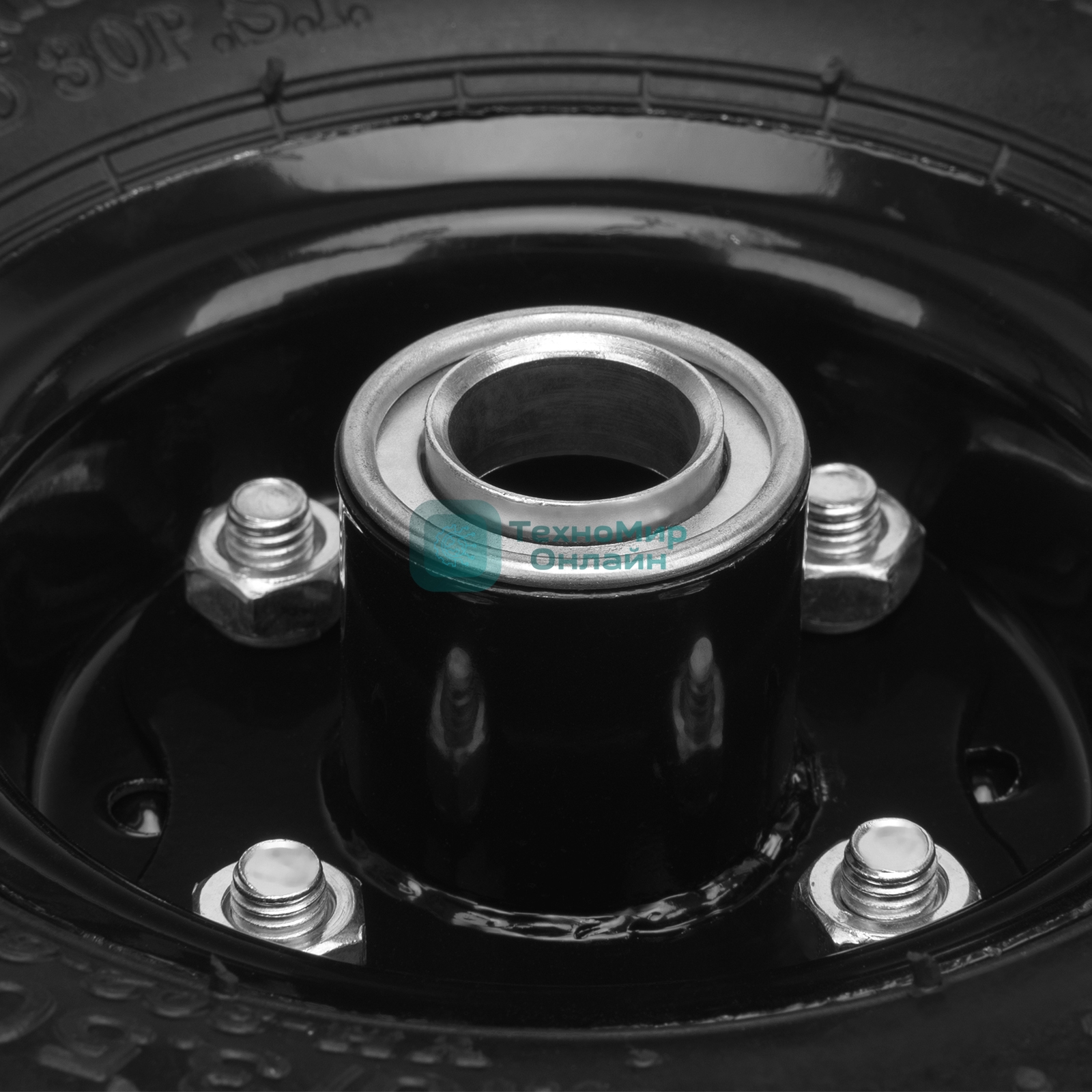 Колесо Palisad пневм. 4.10/3.50–4 с несим.ступ. d260 мм. подш. внут.диам. 20мм. длина оси - 5