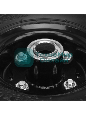 Колесо Palisad пневм. 4.10/3.50–4 с несим.ступ. d260 мм. подш. внут.диам. 20мм. длина оси - 5