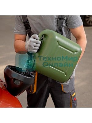 Канистра Stels для ГСМ вертикальная, 10 л., пластиковая, усиленная