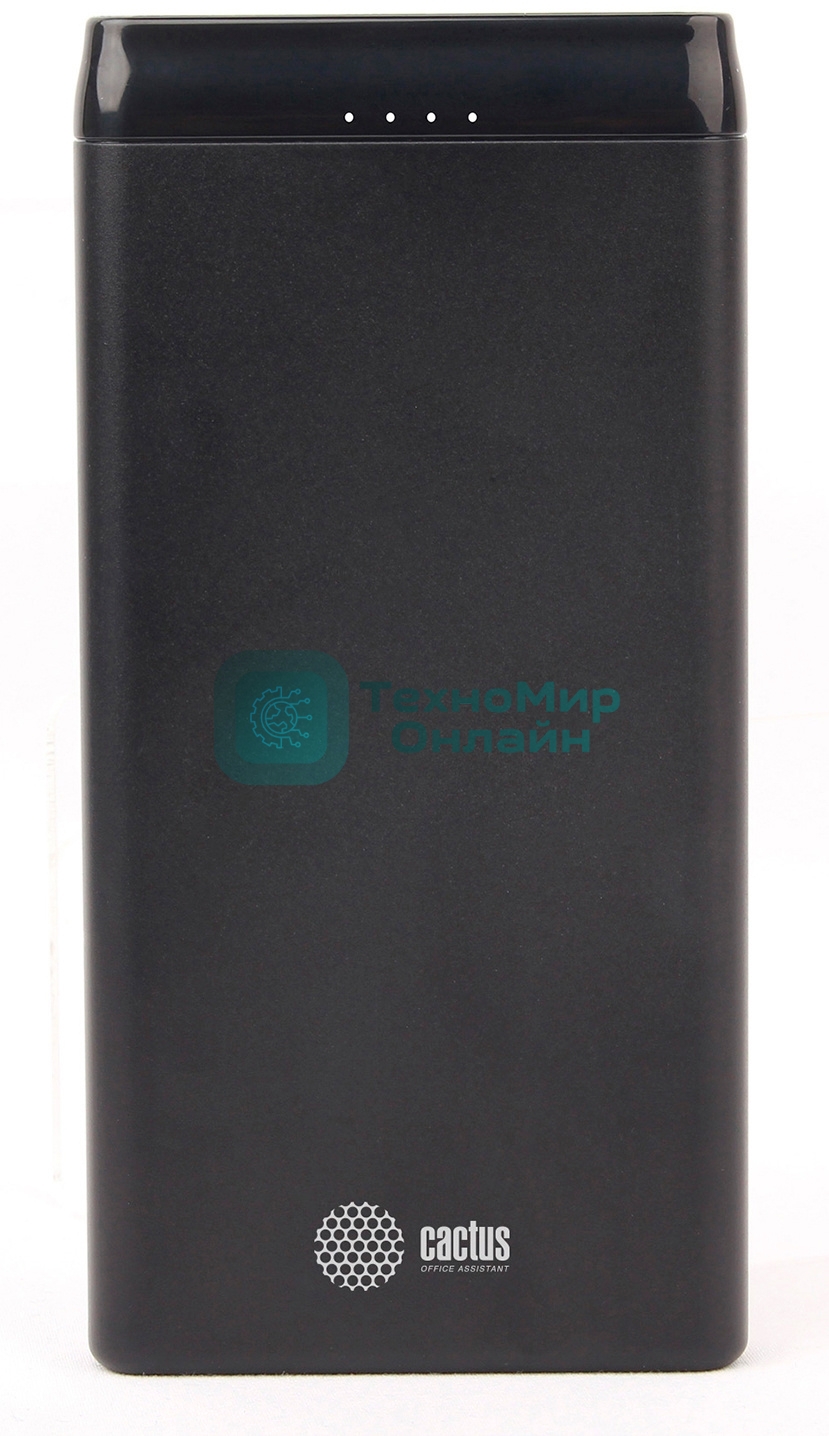 Портативный аккумулятор Cactus CS-PBFSFT-10000 Li-Pol 10000mAh 2.1A+2.1A черный 2xUSB