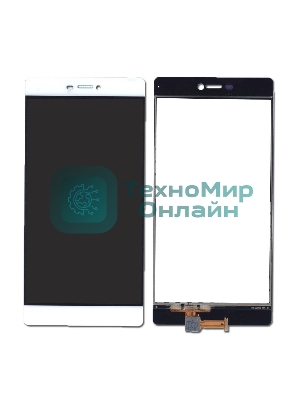 Сенсорное стекло (тачскрин) для Huawei P8, белое