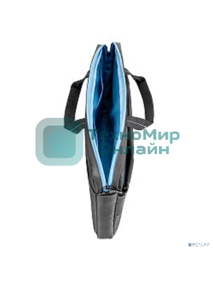 Сумка для ноутбука Сумка Continent CC-205Gb,(нейлон, серый, с голубой отстрочкой, 15,6'')