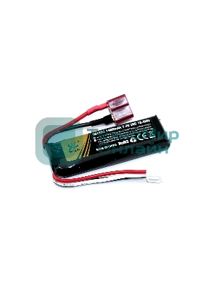 Портативный аккумулятор Li-Pol 7.4v 501855 1400mAh разъем T-plug