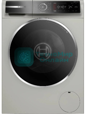 Стиральная машина Bosch Serie 8 WGb2440XME серебро, загрузка фронтальная 9 кг, 1400 об/мин., класс: А+++