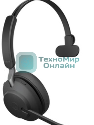 Гарнитура Jabra Evolve2 65 чёрный, беспроводная, Bluetooth, до 37 ч