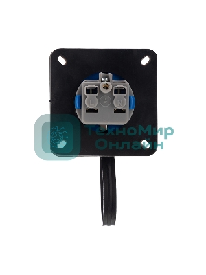 Розетка настенная Rexant фланцевая влагозащищенная с крышкой 16 А, 2Р+РЕ, IP68